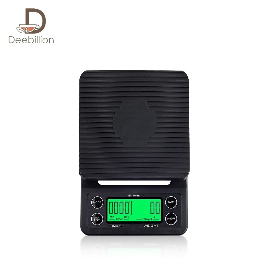 ตราชั่งดิจิตอล ตราชั่งกาแฟ ตาชั่งกาแฟดิจิตอล Coffee scale 3kg 5kg จอLed 4หน่วยตวง Deebillion