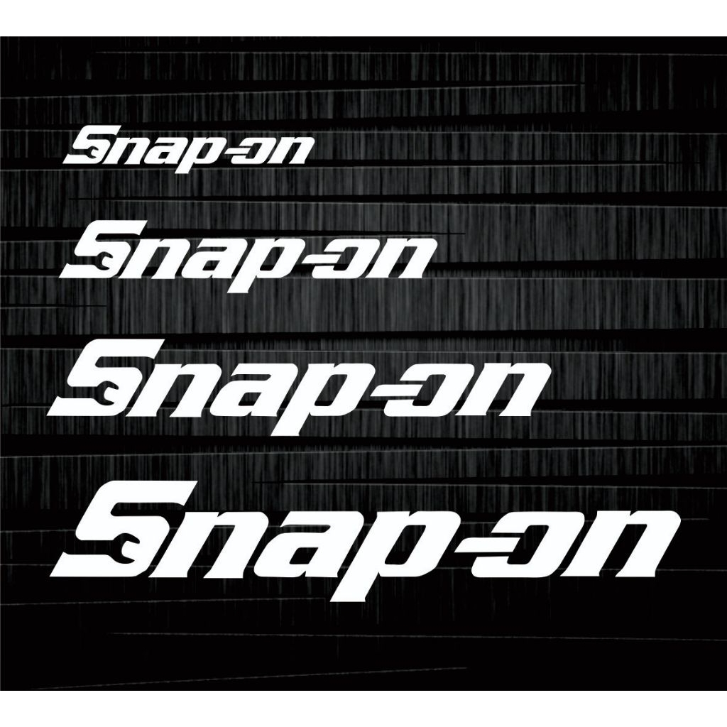 สติ๊กเกอร์ Snap-on งานตัดไดรคัทตัวหนังสือ