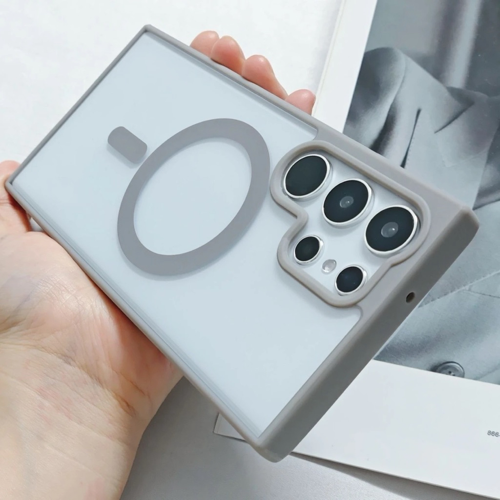 เคสใส ขอบสี สำหรับ SAMSUNG A06 A07 A17 A36 A37 A55 A56 A57