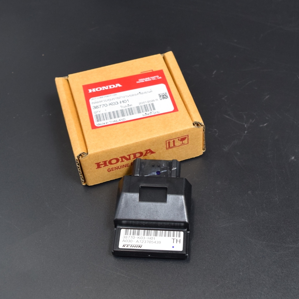 กล่องไฟ กล่อง ECU เวฟ110ไอ ปี2013-2017 แท้เบิกจากศูนย์ฮอนด้า ราคา/1ชิ้น 38770-K03-H01
