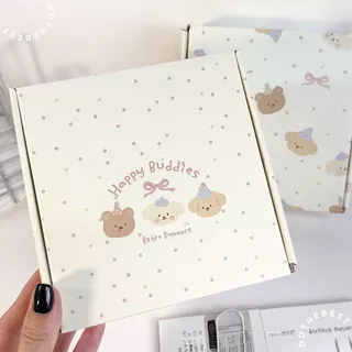 กล่องของขวัญน่ารัก กล่องหูช้าง กล่องพัสดุ | พร้อมส่งจากไทย 🇹🇭 | HAPPY BUDDIES