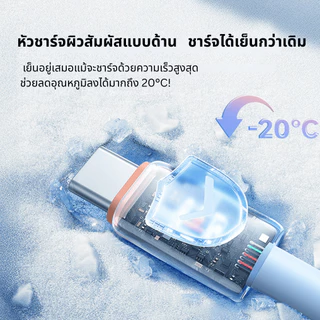 KiiP สายชาร์จเร็ว Type C to C / Type C to 8 Pin รองรับ PD สูงสุด 100W 27W รุ่น Gradient ยาว 1.2 เมตร