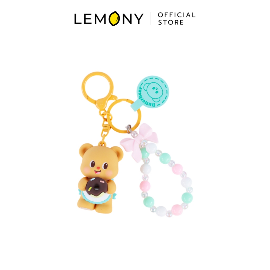 LEMONY พวงกุญแจหมีเนย ซีรีส์  Afternoon Tea Butter Bear Collection
