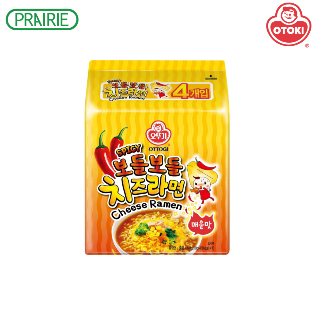 โอโตกิ สไปซี่ ชีส ราเมง แพ็ค 4 / Ottogi Spicy Cheese Ramen 111 g. Pack 4