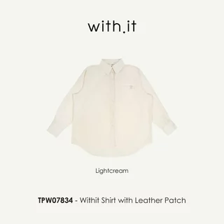 Withit Shirt with Leather Patch เสื้อเชิ้ต - TPW07834