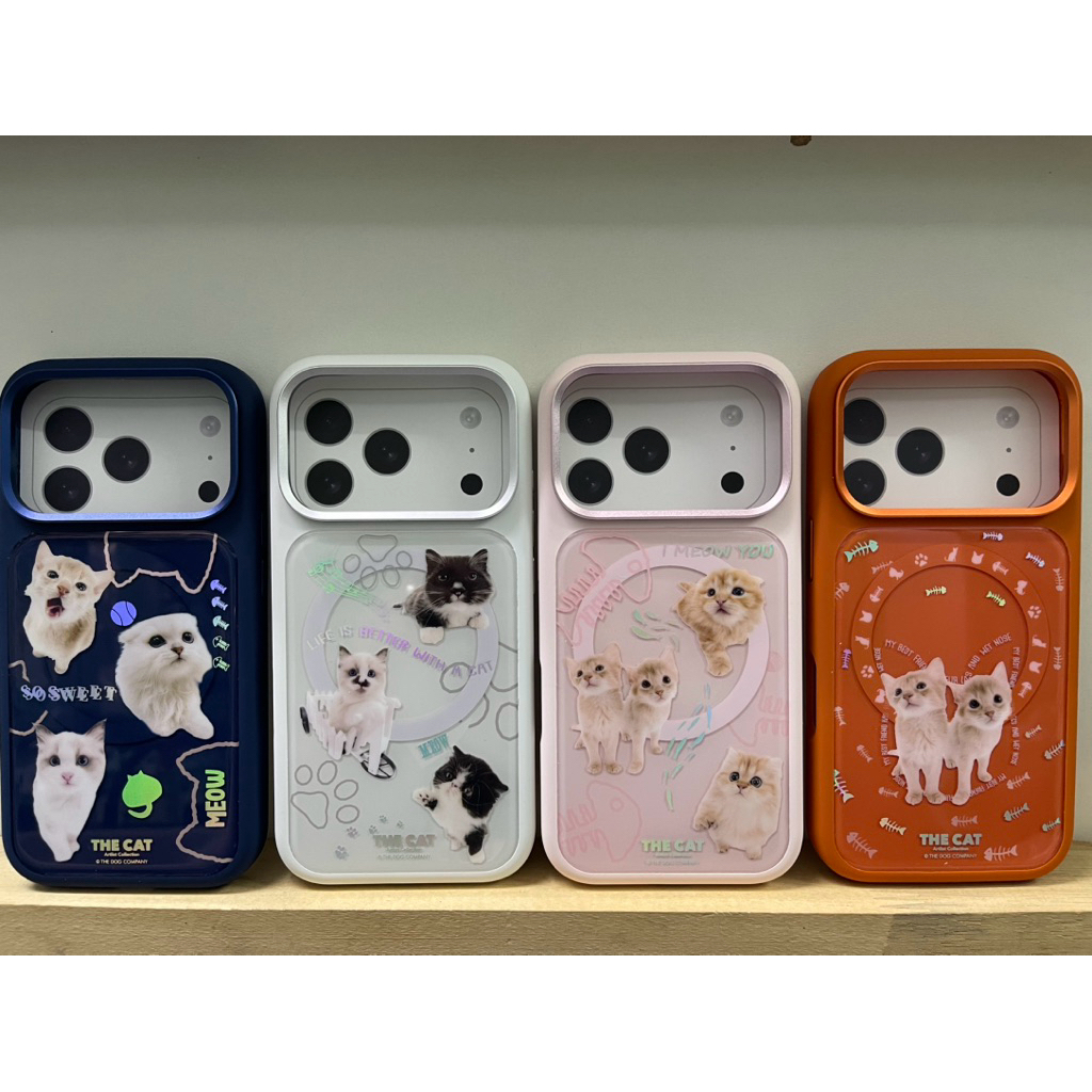 “พร้อมส่ง” เคส การ์ตูนน้องแมว(แม่เหล็ก) รองรับรุ่น 17Pro