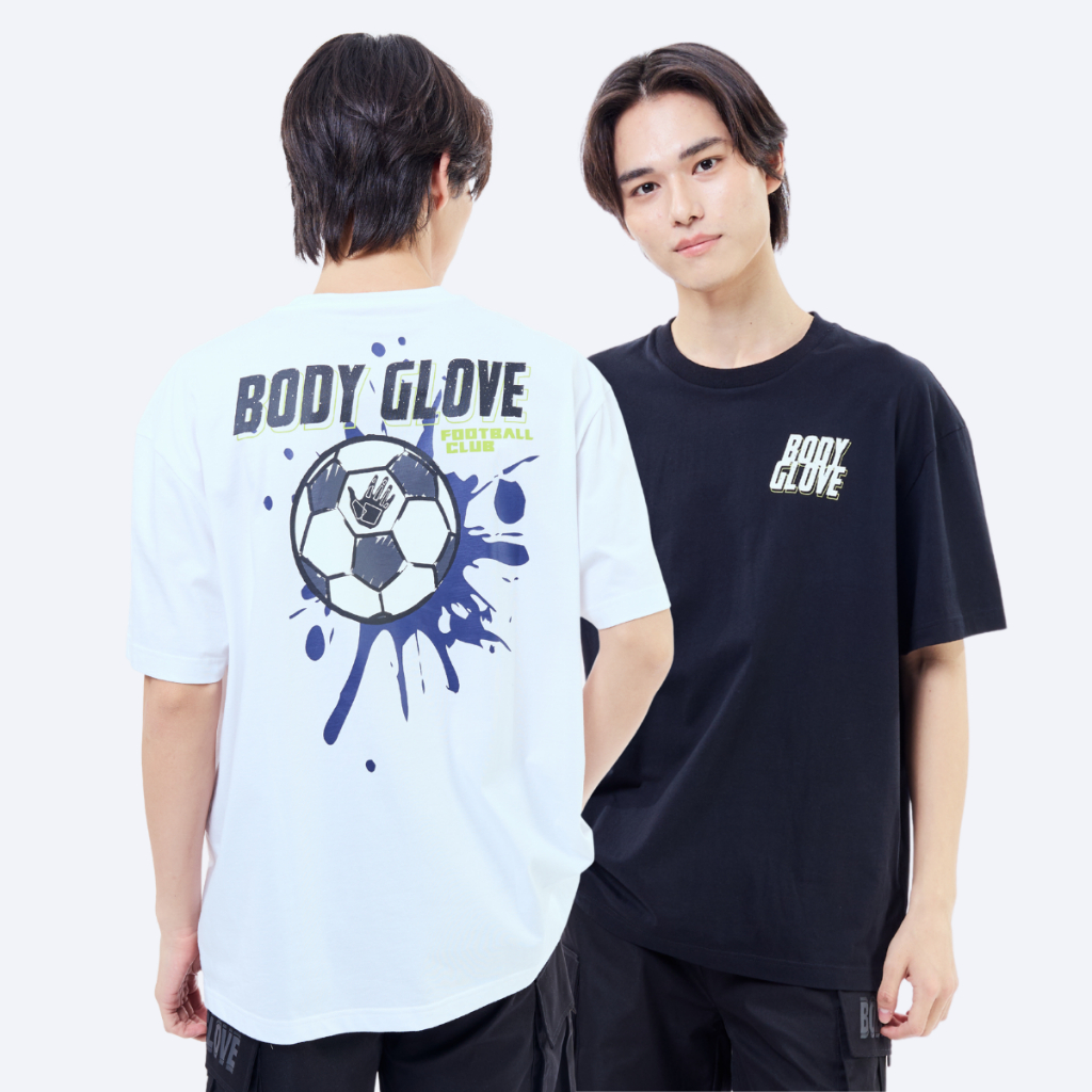 BODY GLOVE SC Soccer Relaxed Fit Tees 3 เสื้อยืดคอกลม สีขาว-สีดำ