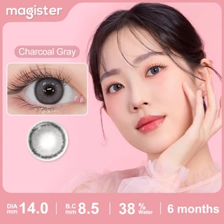 Magister & Realcon Contact Lens 14MM คอนแทคเลนส์ Rose Lens Brown / Brown / Gray ขนาดมินิ คอนเทคเลนส์สายตาสั้น