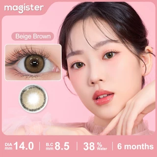 Magister & Realcon Contact Lens 14MM คอนแทคเลนส์ Rose Lens Brown / Brown / Gray ขนาดมินิ คอนเทคเลนส์สายตาสั้น