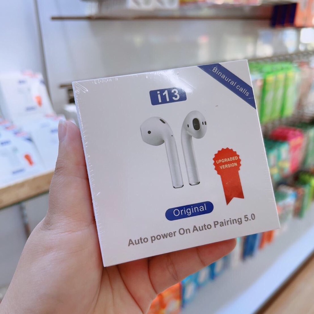 สินค้าพร้อมจัดส่งในไทย หูฟัง Bluetooth รุ่น: i13 TWS กระทัดรัด พกพาง่าย หูฟังบลูทูธใช้ได้กับโทรศัพท์