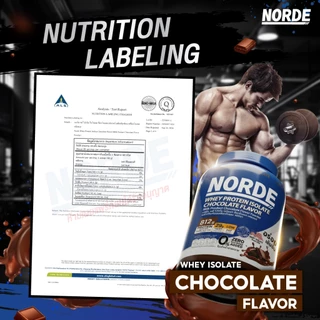 Norde Whey Protein Isolate เวย์โปรตีน ไอโซเลท สูตรเข้มข้น รสช็อกฯ โปรตีนสูง 29g เสริมสร้างกล้ามเนื้อ กระปุกใหญ่ 2.5 lbs