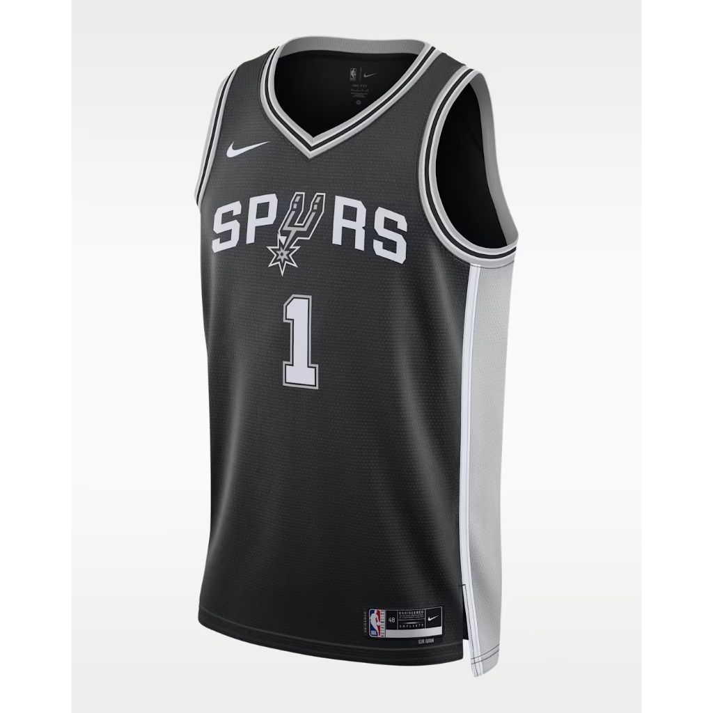 เสื้อแข่งผู้ชาย Nike San Antonio Spurs Icon Edition Dri-FIT NBA Swingman ของแท้ ป้ายไทย