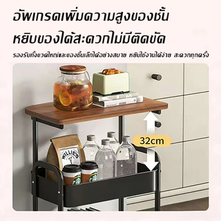 โต๊ะข้างเตียงแบบรถเข็นขนาดเล็ก โต๊ะข้างแบบเคลื่อนย้ายได้ ชั้นวางขนม โต๊ะกาแฟ/โต๊ะข้างเตียงสำหรับใช้ในบ้าน