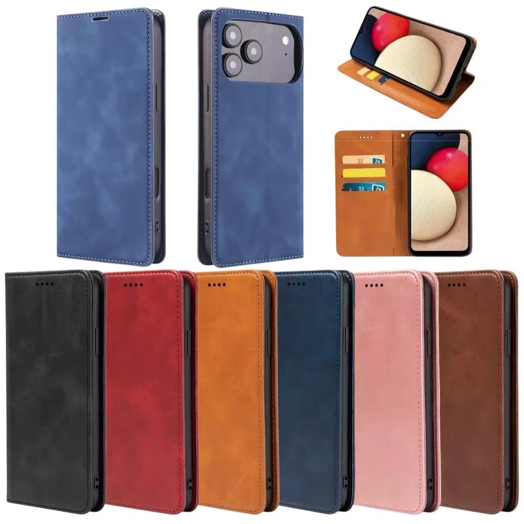 เคสฝาพับ กระเป๋าหนัง สำหรับ  iPhone 17 17E 17Air 17Pro 17ProMax กันกระแทก เปิดปิด ใส่บัตร ตั้งได้