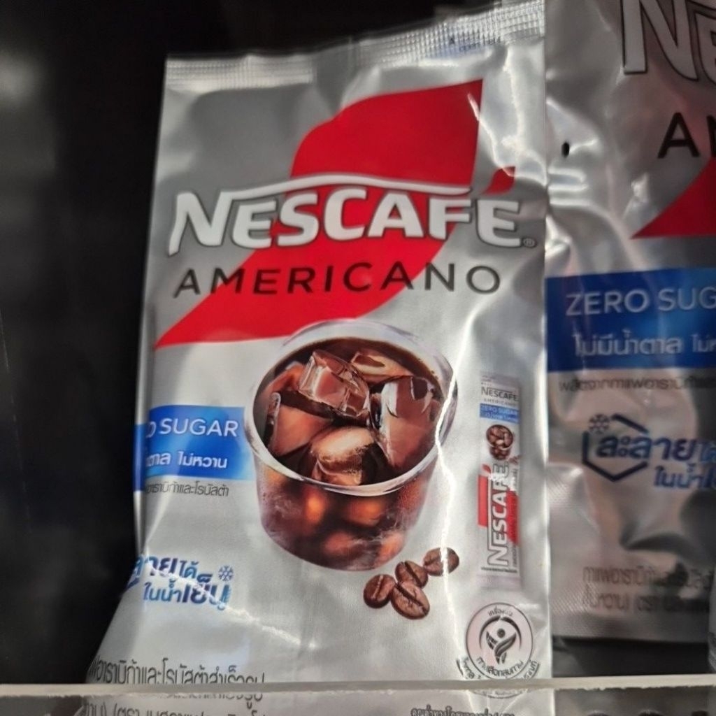 NESCAFE Americano Zero Sugar เนสกาแฟ อเมริกาโน่ สูครไม่มีน้ำตาลทราย แพ็ค 9ซอง