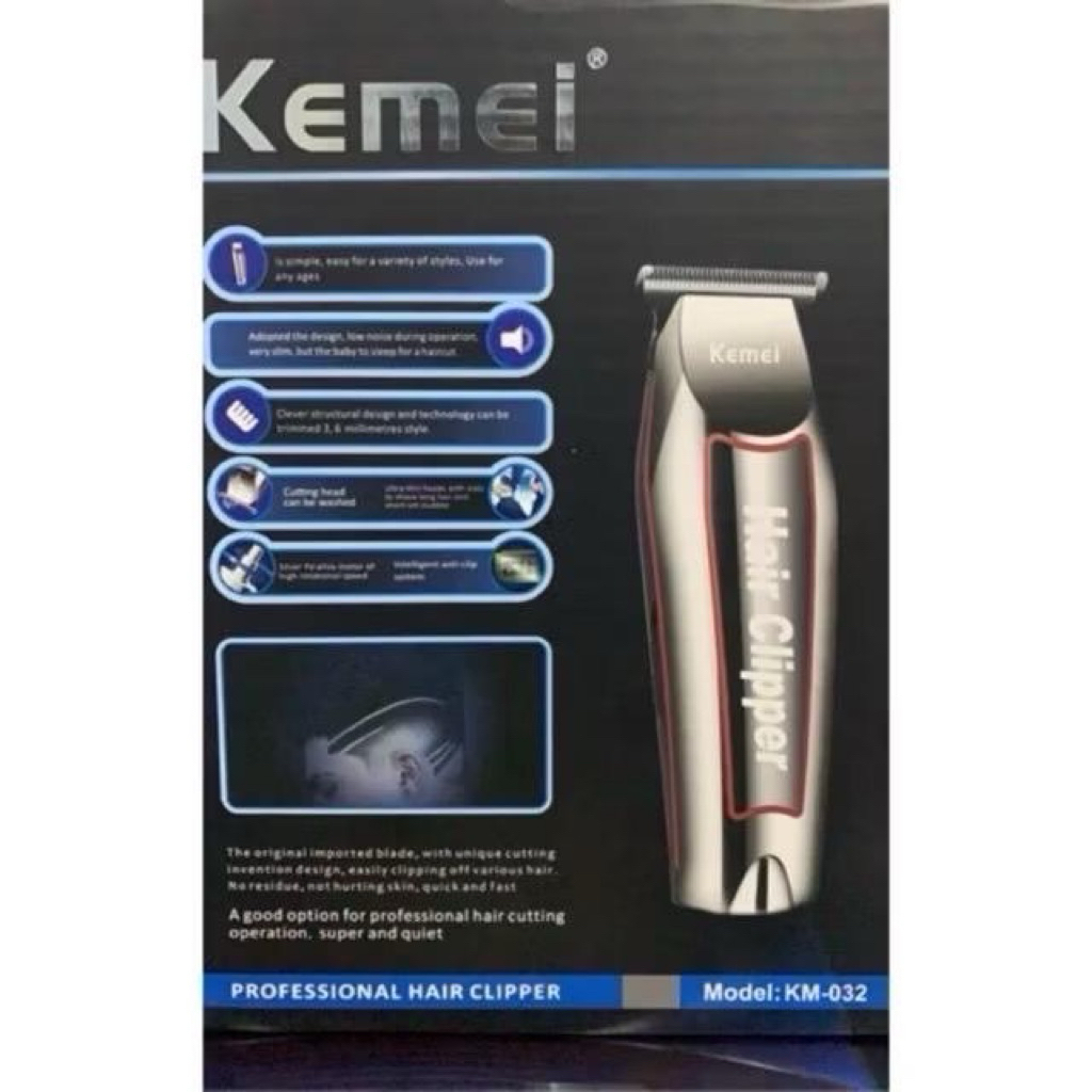 KM032 ปัตตาเลี่ยน Kemei ตัดผม แบตตาเลี่ยน KM-032 ตัวเล็กสวยงานดี