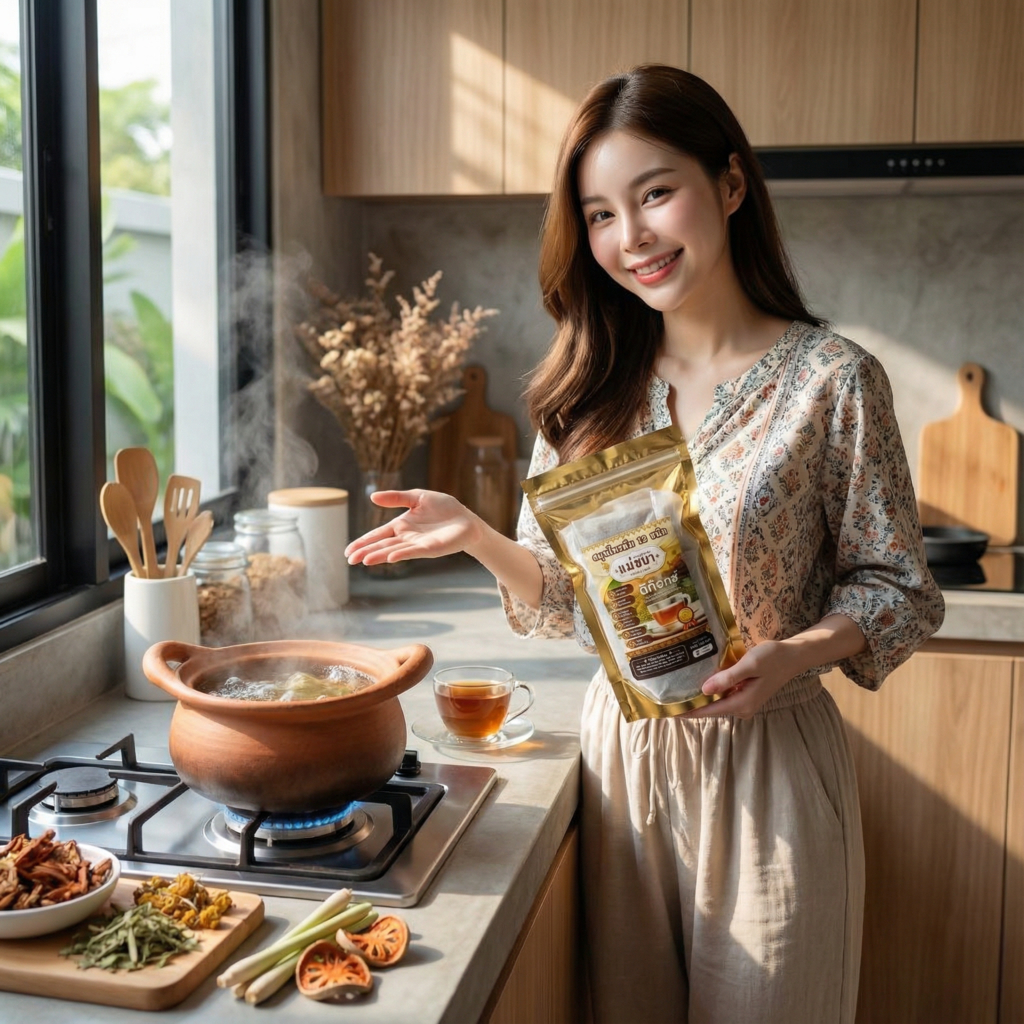 ชาสมุนไพร 12 ชนิด สูตรต้ม แม่ชบา 120g ชาต้มสมุนไพร แบบถุงกรอง เครื่องดื่มสมุนไพร (แบรนด์ส่งเอง)