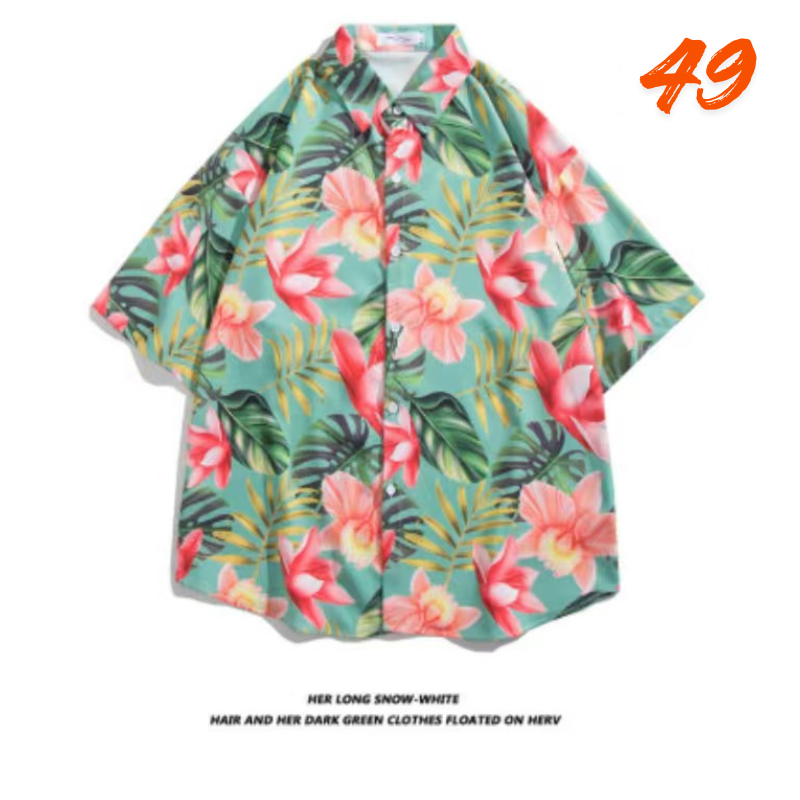 เสื้อฮาวาย Size M-3XL ใส่ได้ทั้งชาย-หญิง เหมาะกับเทศกาลสงกรานต์ รูปที่ 2