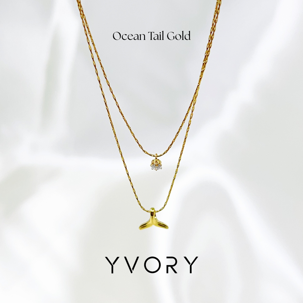 🌊 Ocean Tail Gold Necklace ✨G13