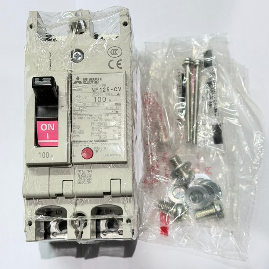 MITSUBISHI MCCB เบรกเกอร์มิตซูบิชิ NF125-CV 2P 100A ,NF125-CV 3P 125A (ใหม่ไม่มีกล่อง)