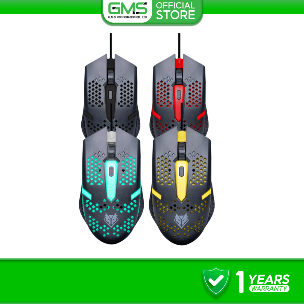 [สินค้ารับประกัน 1 ปี] Nubwo เมาส์เกมมิ่ง รุ่น NM-106  มีไฟ RGB ปรับ DPI ได้ 4 ระดับ
