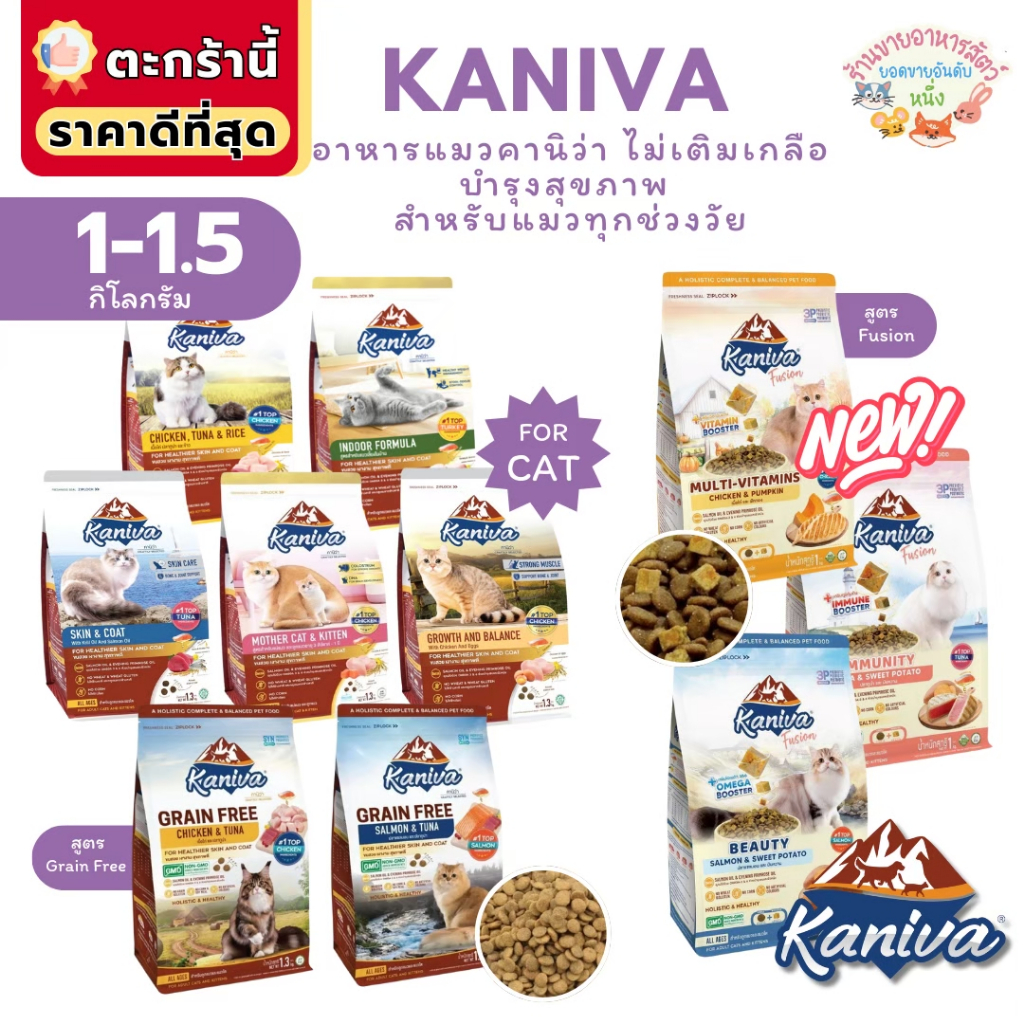 Kaniva อาหารแมวคานิว่า: รีวิวสูตรกลูเตนฟรี บำรุงขน ผิวหนัง ทุกวัย