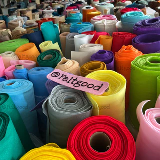 ผ้าสักหลาดแบบนิ่ม ขนาด 90*90 cm Acrylic Felt Non-woven Fabric สำหรับทำงานประดิษฐ์ ทำตุ๊กตา รองงานปัก