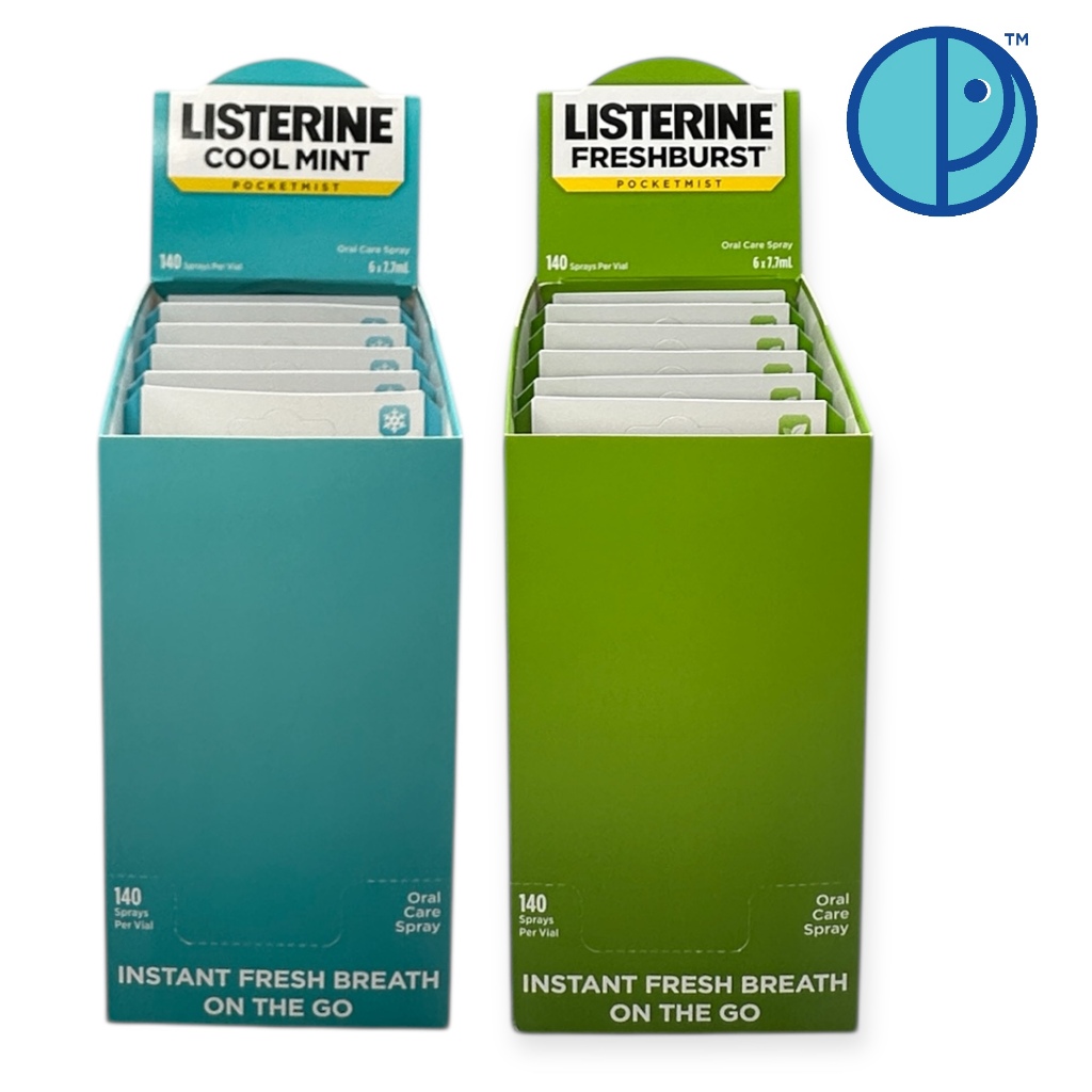 Listerine Pocketmist Cool Mint , Freshburst ลิสเตอรีนพ็อกเก็ตมิสท์ คูลมิ้นต์ , สเปียร์มินต์สเปรย์ (ย