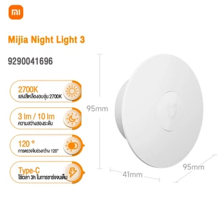 ไฟเซ็นเซอร์ Mijia Night Light 3 ไฟตรวจจับความเคลื่อนไหว ไฟกลางคืน โคมไฟข้างเตียง