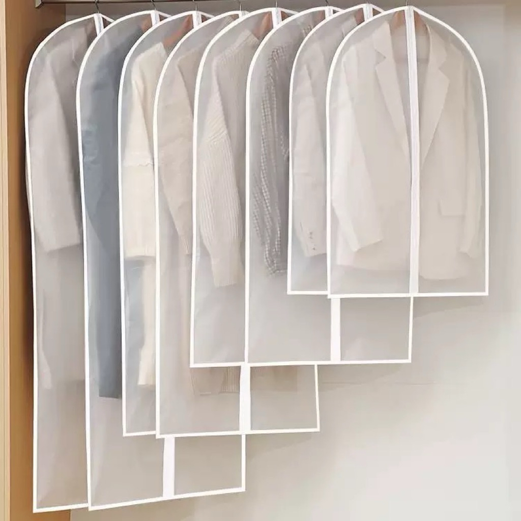 ถุงใส่ชุด ถุงคลุมชุด มี4ขนาด ถุงแบบมีซิป พร้อมส่งจากไทย ส่งไวมาก