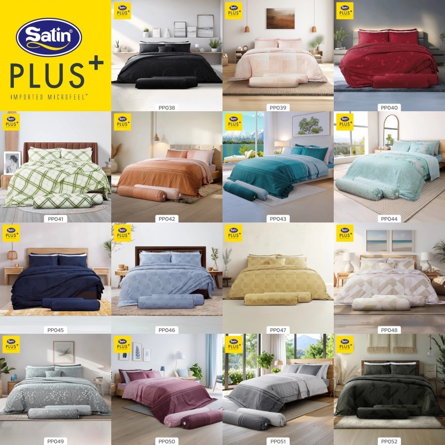 ลายใหม่ 2026 SATIN PLUS ชุดผ้าปูที่นอน (ไม่รวมผ้านวม) ลายกราฟฟิก #Total ซาติน พลัส พิมพ์ลาย