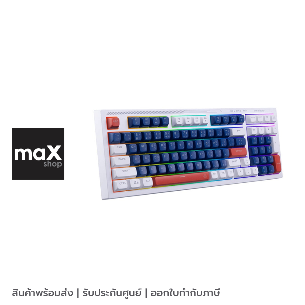 EGA คีย์บอร์ดเกมมิ่ง รุ่น Type K10 BLUE/WHITE