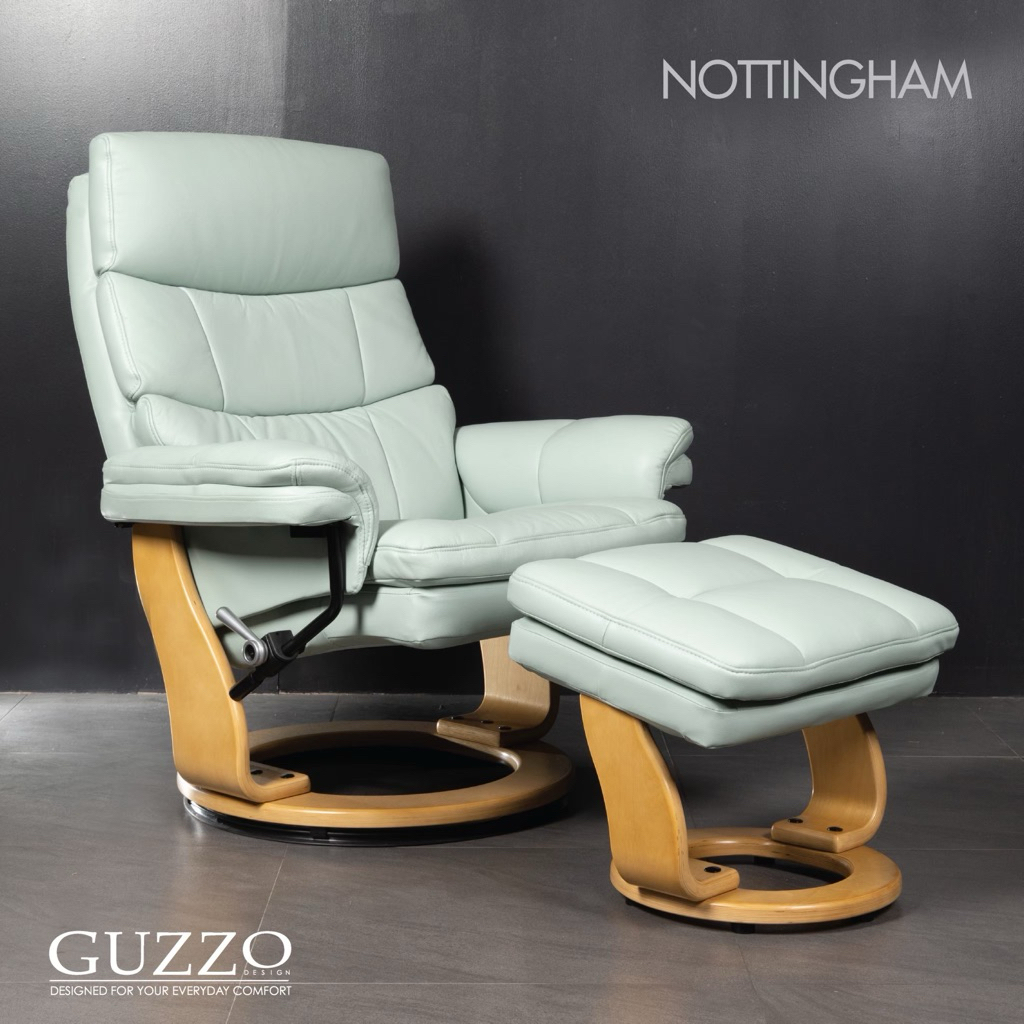 GUZZO เก้าอี้พักผ่อน หนังแท้ ปรับนอน (relax chair) รุ่น NOTTINGHAM