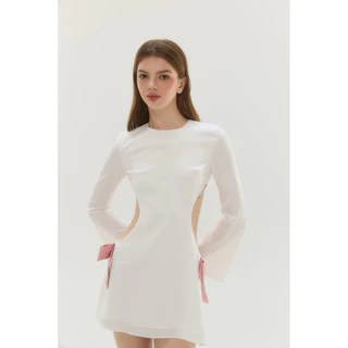 Aristokrat Coquette Rosy Dress เดรสเปิดข้าง ผูกโบว์ เซ็กซี่หรู Minimal Luxury