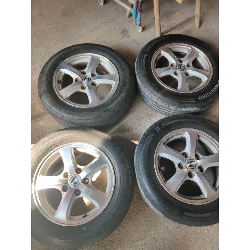 195/65 R15 Bridgestone Turanza ปี2022 ล้อ civic fd