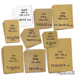 555paperplus กระดาษทำบัตรคำ (ผืนผ้า) กระดาษทำการ์ด การ์ดปัจฉิม บัตรคำเปล่า การ์ดคำศัพท์ MP100