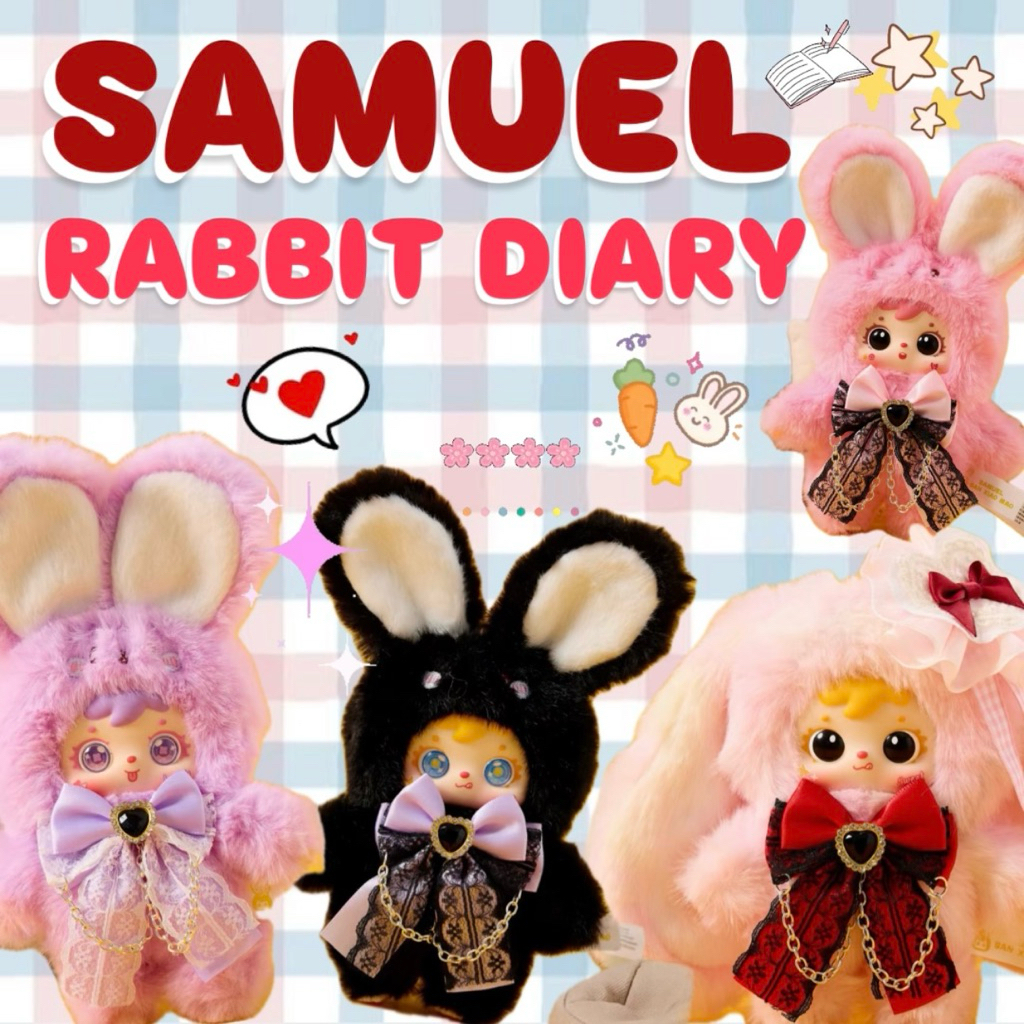 พร้อมส่ง🇹🇭 ลด20% SAMUEL MINI RABBIT DIARY 🐰 เช็กการ์ด เลือกตัว 🩷