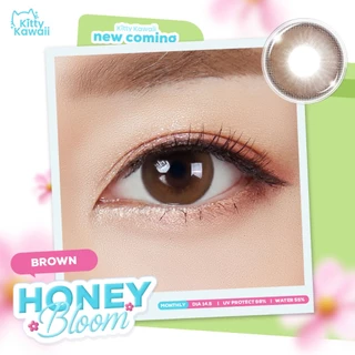 Kitty Kawaii Contact Lens : Honey Bloom - Brown (Blister pack) - คอนแทคเลนส์รายเดือน