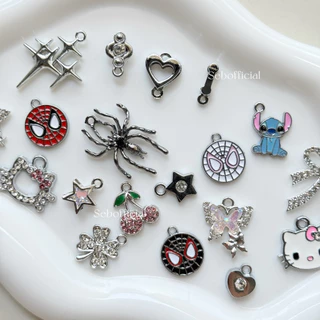 Sebofficial | ꒰1/6꒱ จี้ห้อยตกแต่ง 8mm สำหรับตกแต่งสร้อยข้อมือสแตนเลส ชาร์ม จี้สำหรับใส่กำไลข้อมือ