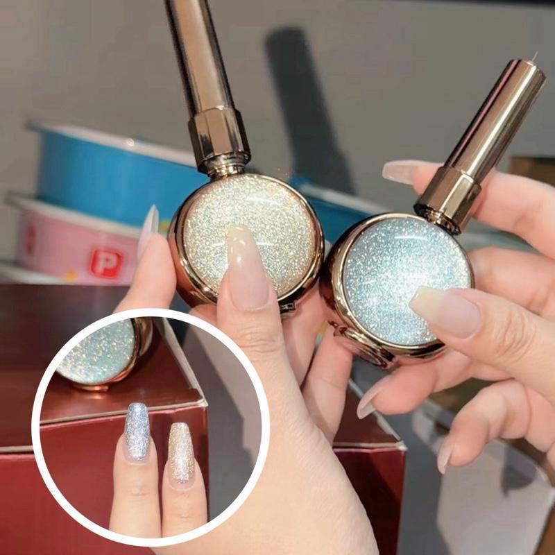 Glitter platinum summer girl มาด้วยกันสองสี มีให้เลือกสีเงินและสีทอง (ราคาต่อหนึ่งขวด)