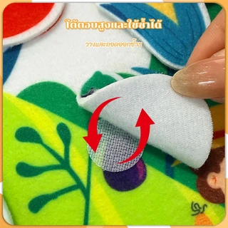 Montessori บอร์ดของเล่น Busy book 10 pages ฝึกสมาธิเด็ก เสริมการเรียนรู้เด็กวัยหัดเดิน บอร์ดของเล่น