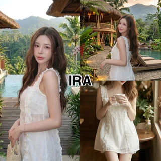 BY IRA (0020) Anastasia Top กล้ามระบายหน้าซีทรูแต่งสายลูกไม้ ผ้าแบบบาง มีซับใน