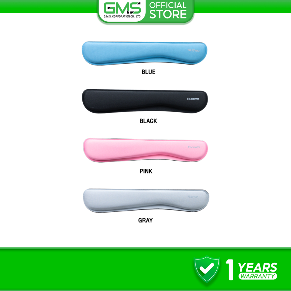 Nubwo แผ่นรองข้อมือ NWR6 Memory Foam พร้อม Anti-Slip ป้องกันลื่นไถล ใช้งานสบายมือ รับประกัน 7 วัน