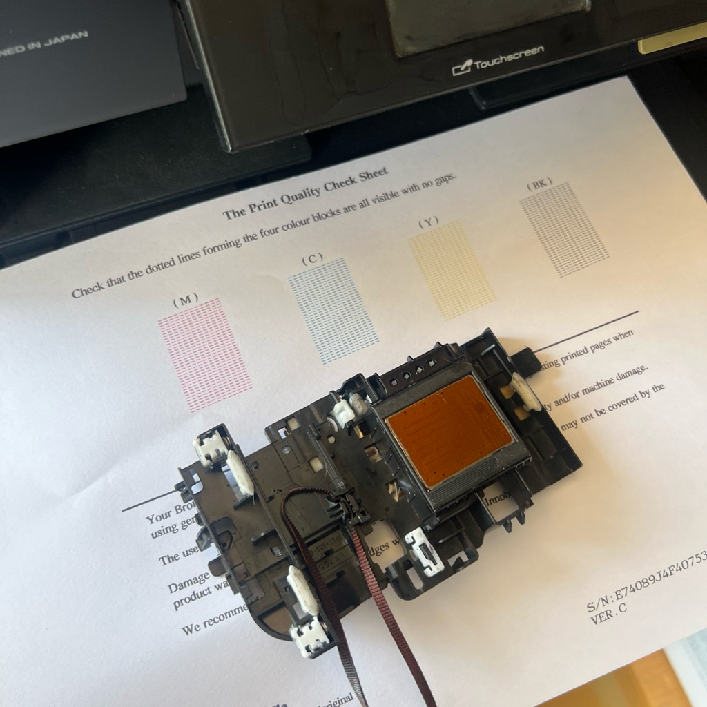 หัวพิมพ์ j2320 ออกครบทุกเม็ด มีประกัน