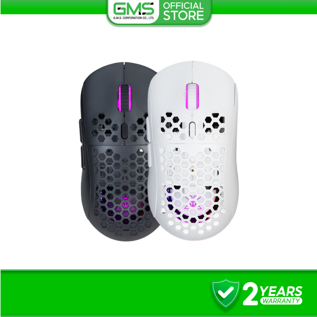 [ประกัน 2 ปี] Nubwo X61 WIRELESS & WIRED MACRO เมาส์เกมมิ่งสองโหมดไร้สายและสาย เปลี่ยนกรอบได้ มีไฟ R