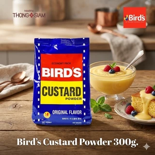 Bird's Custard Powder 300g. เบิร์ด ผงคัสตาร์ด สำเร็จรูป ขนาด 300 กรัม BBE: 24/04/2027