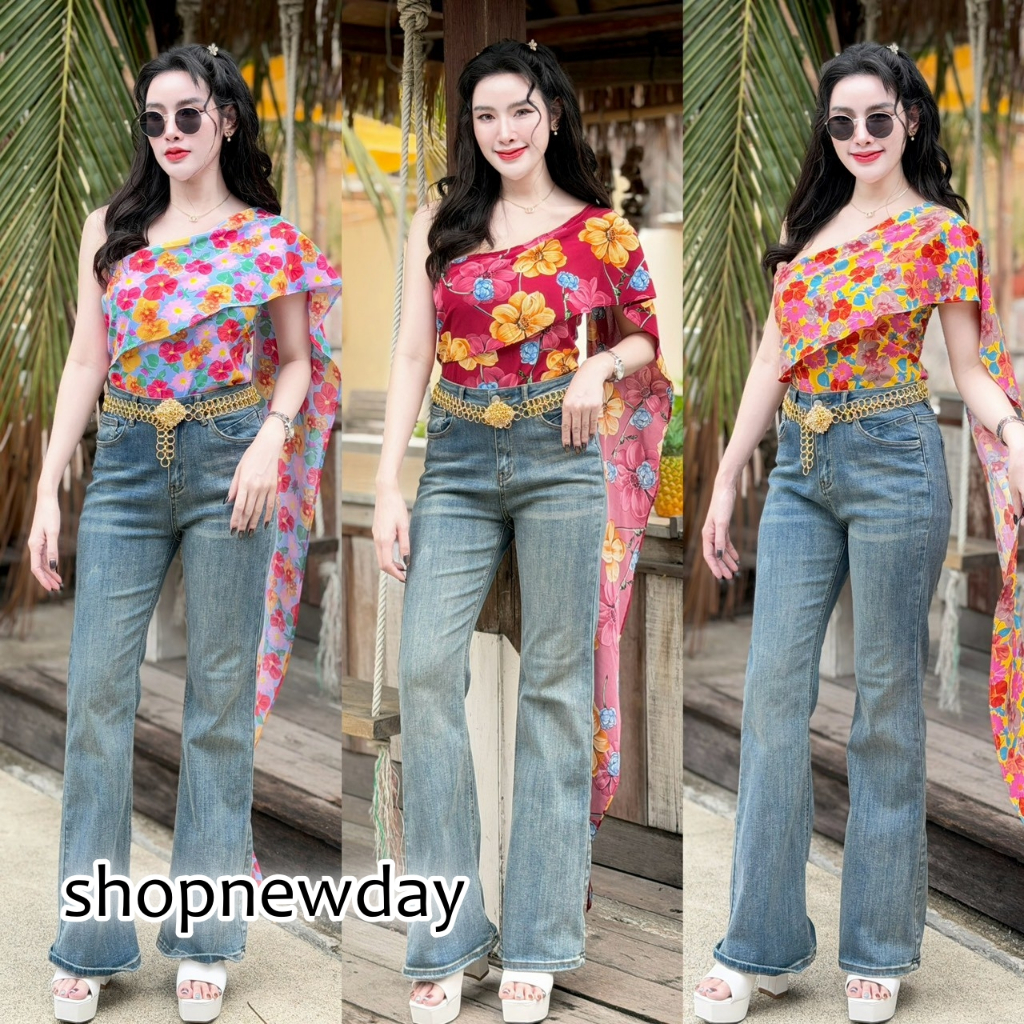 (เฉพาะเสื้อสไบ)(สไบยาว) เรียกสีพื้น เสื้อสไบ ประยุค ผ้าไหมอิตาลีพิมพ์ลายดอก สม็อคหลัง ใส่แมท งานบุญ งานบวช งานเทศกาล