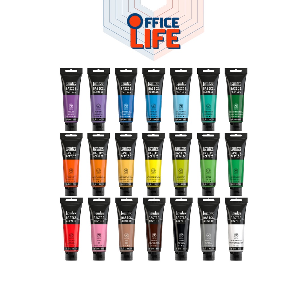 Liquitex (ลิควิเท็กซ์) สี สีอะคริลิค รุ่น BASICS ขนาด 118 ml ( 1 หลอด )