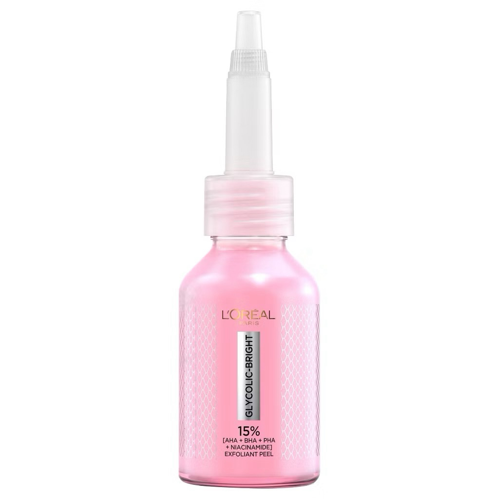 L'Oréal Paris Glycolic Bright Anti-Dark Spot Exfoliant Peel 25ml ผลัดเซลล์ผิวอย่างอ่อนโยน