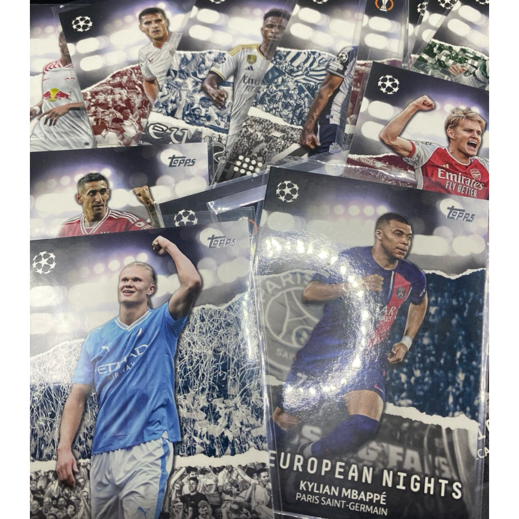 การ์ดฟุตบอล European Nights | 2023-24 Topps UEFA Champions League – Kylian Mbappé